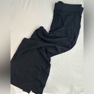 NWT Abercrombie & Fitch Women’s Linen Wide Leg Pant With Side Slit- sz L